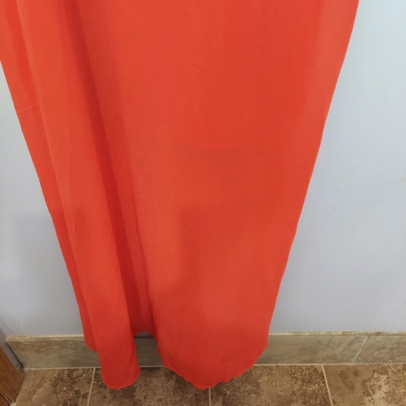 Boho flowy maxi dress embroidery criss cross back - Picture 2 of 9